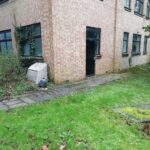 Northampton Ki Aikido Club pedestrian entrance, at the rear of the buildings.