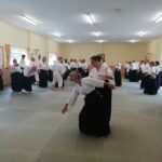 More moments of the "arms out from side and bending" exercise, testing stability