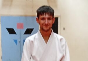 Morgan Hobson, age 22, celebrates the recent gradings