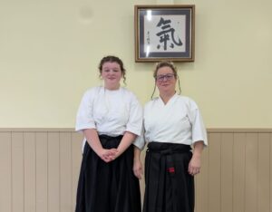 Aimee and Sensei Anita Edridge of the soon-to-open Clacton club