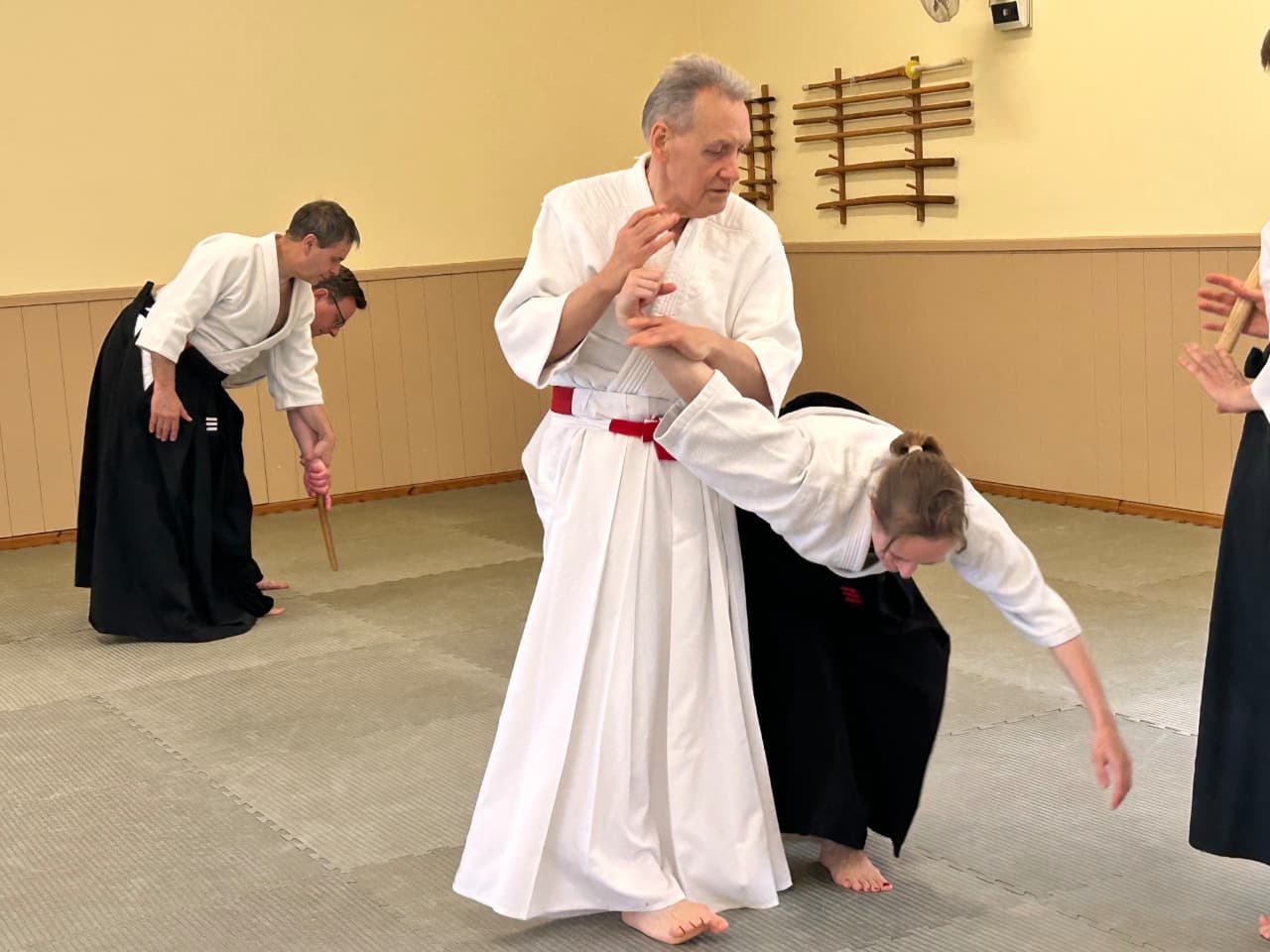 Sensei O'Connell demonstrating