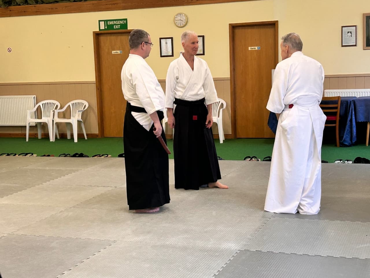 Sensei O'Connell was teaching weapons on the course