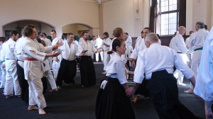 Students practising at a course at Muswell Hill, in London